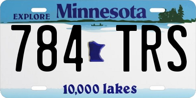 MN license plate 784TRS