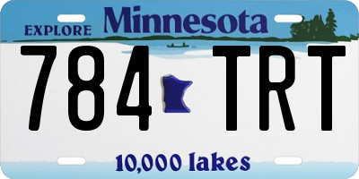 MN license plate 784TRT