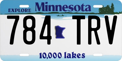 MN license plate 784TRV