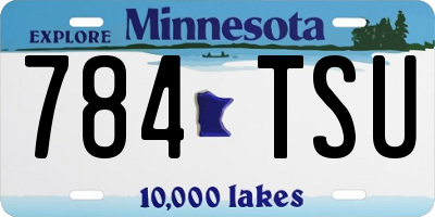 MN license plate 784TSU