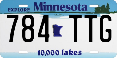 MN license plate 784TTG