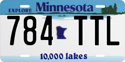 MN license plate 784TTL