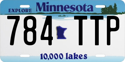 MN license plate 784TTP