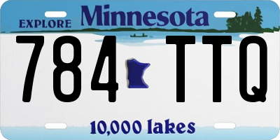 MN license plate 784TTQ