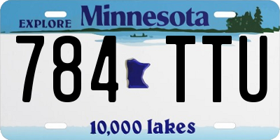 MN license plate 784TTU