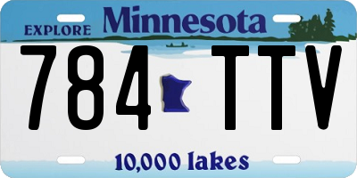 MN license plate 784TTV