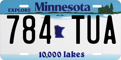 MN license plate 784TUA