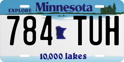 MN license plate 784TUH