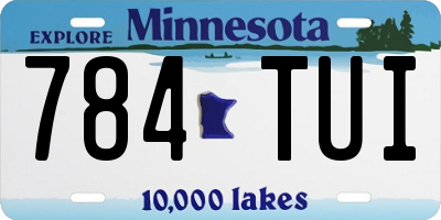 MN license plate 784TUI