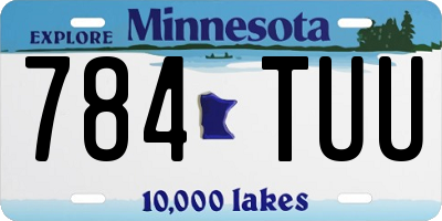 MN license plate 784TUU