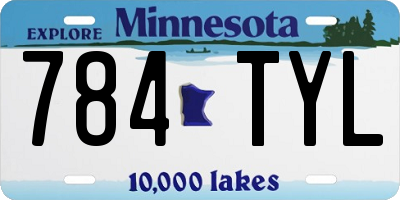 MN license plate 784TYL