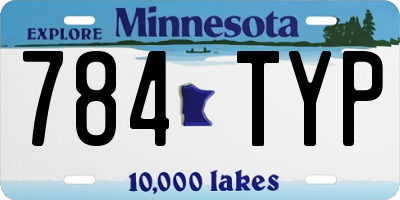 MN license plate 784TYP