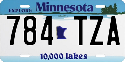 MN license plate 784TZA