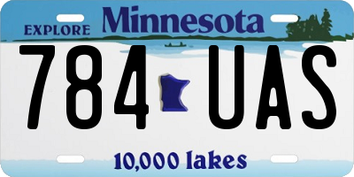 MN license plate 784UAS
