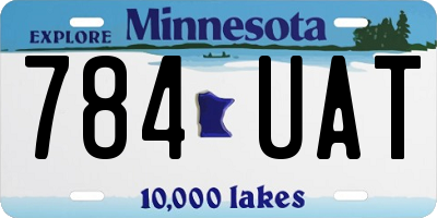 MN license plate 784UAT