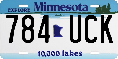 MN license plate 784UCK