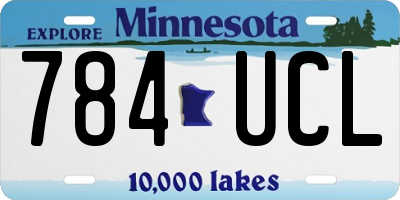 MN license plate 784UCL