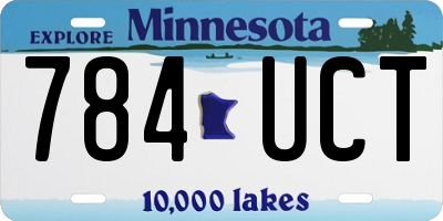 MN license plate 784UCT