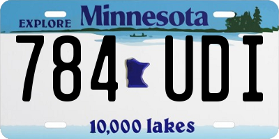 MN license plate 784UDI
