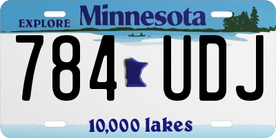 MN license plate 784UDJ