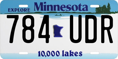 MN license plate 784UDR