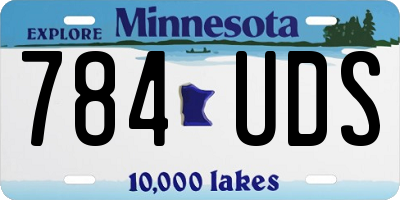 MN license plate 784UDS