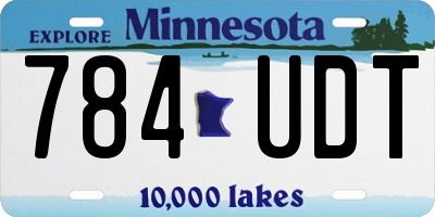 MN license plate 784UDT