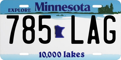 MN license plate 785LAG