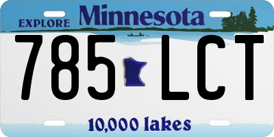 MN license plate 785LCT