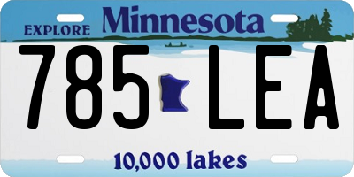 MN license plate 785LEA