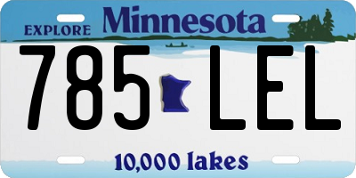 MN license plate 785LEL