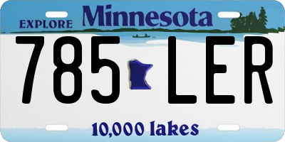 MN license plate 785LER