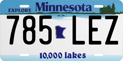 MN license plate 785LEZ