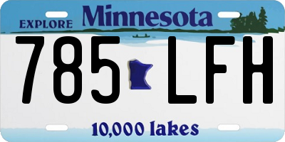 MN license plate 785LFH