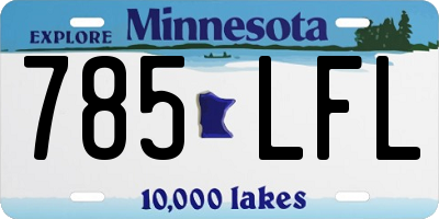 MN license plate 785LFL
