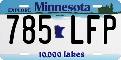 MN license plate 785LFP