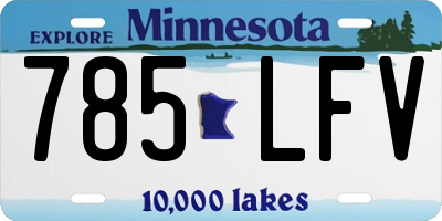 MN license plate 785LFV