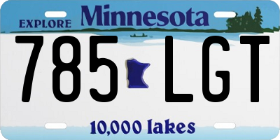 MN license plate 785LGT