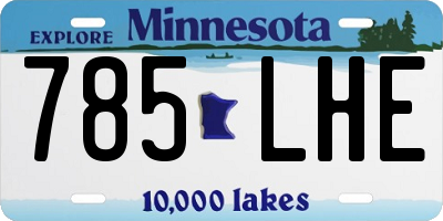 MN license plate 785LHE