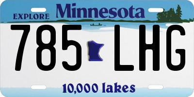 MN license plate 785LHG