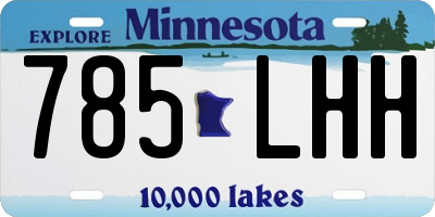 MN license plate 785LHH