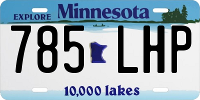 MN license plate 785LHP