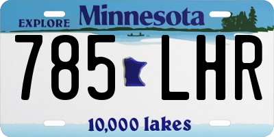 MN license plate 785LHR