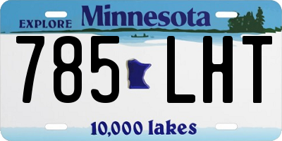 MN license plate 785LHT