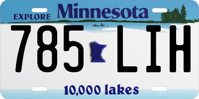 MN license plate 785LIH