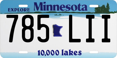 MN license plate 785LII