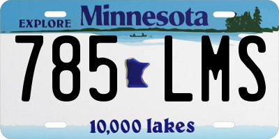MN license plate 785LMS