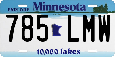 MN license plate 785LMW