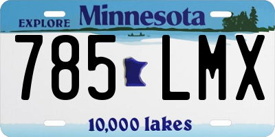 MN license plate 785LMX