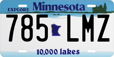 MN license plate 785LMZ